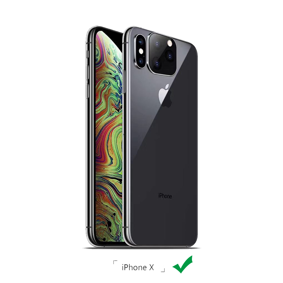 Bakeey-Converted-Change-iPhone-X-to-iphone-11-Pro-Metal--Tempered-Glass-2-in-1-Anti-scratch-Second-C-1586703-6